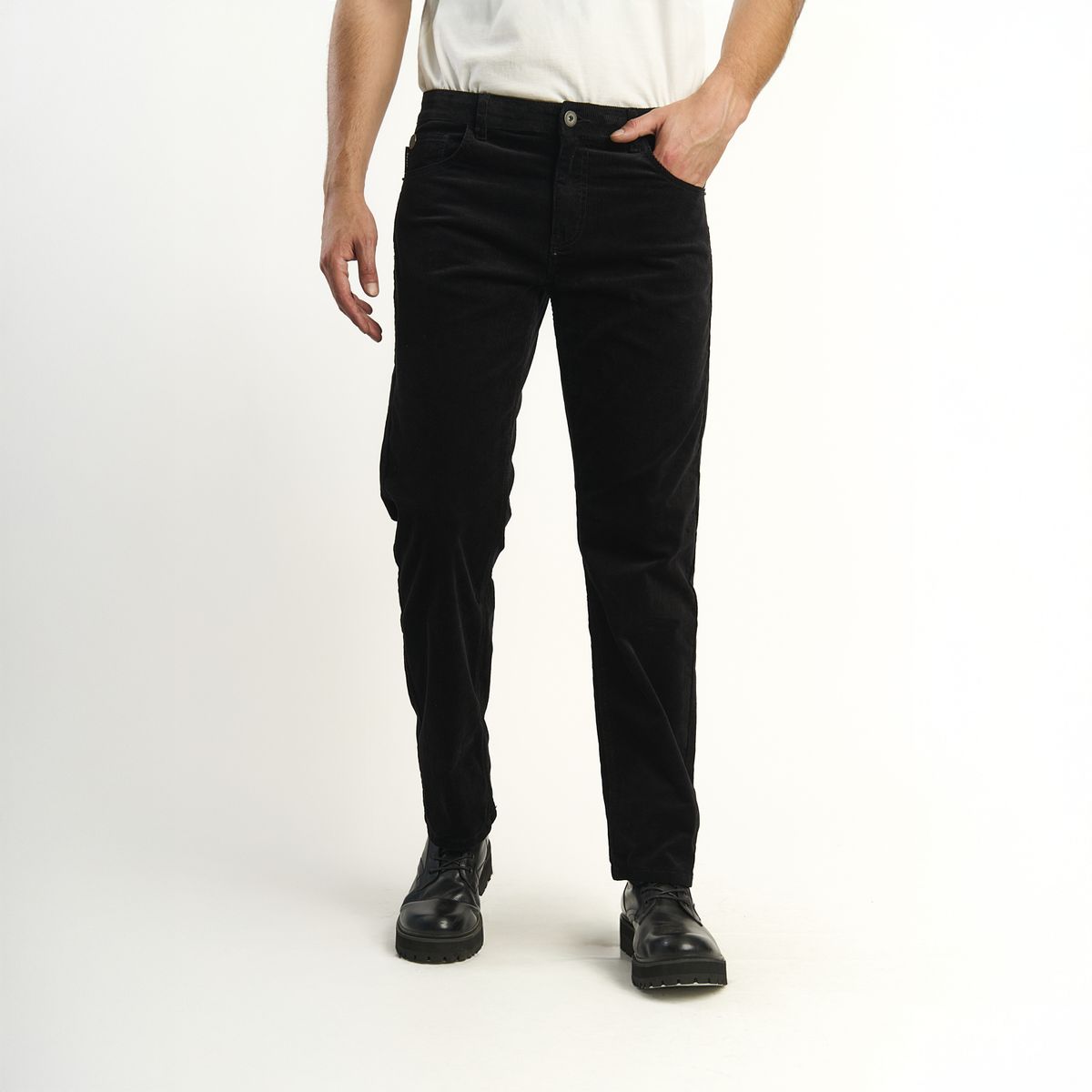 ELLUS - Pantalon Ellus Hombre Cotele Straight Tiro Medio Color