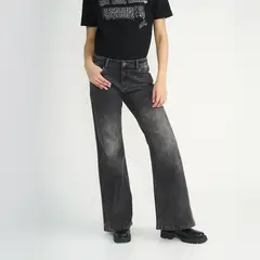 ELLUS - Jeans Mujer Patte DEph Tiro Medio Gris Ring L35