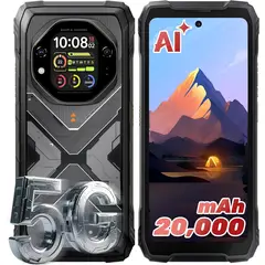 OSCAL - TANK 1 5G Celular 36GB+256GB 20000Amh Android 15 Smartphone-Negro