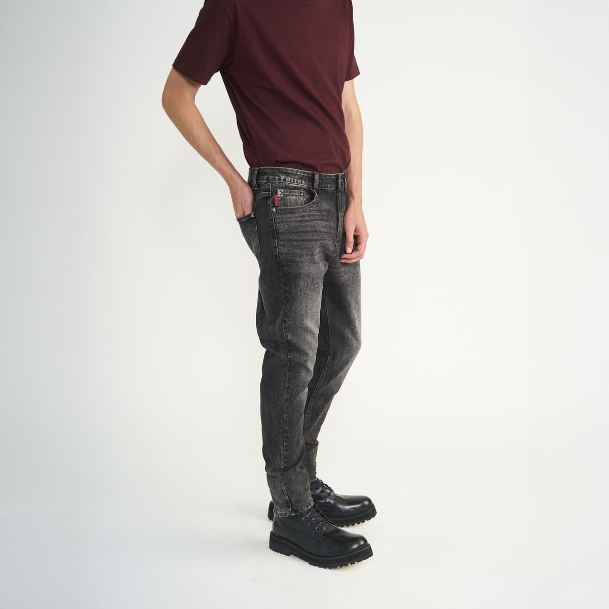 ELLUS - Jeans Ellus Hombre Rock 71 Gris Ring L35