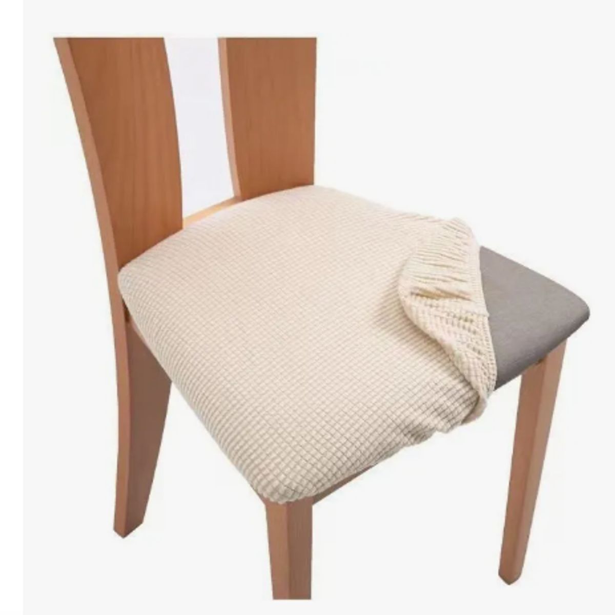 GENERICO - De 6 Funda De Asiento Para Silla De Comedor Color Crudo/aisendo