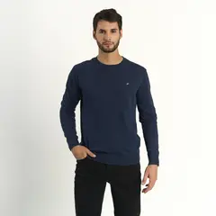 ELLUS - Sweater Hombre Cuello Regular Basico