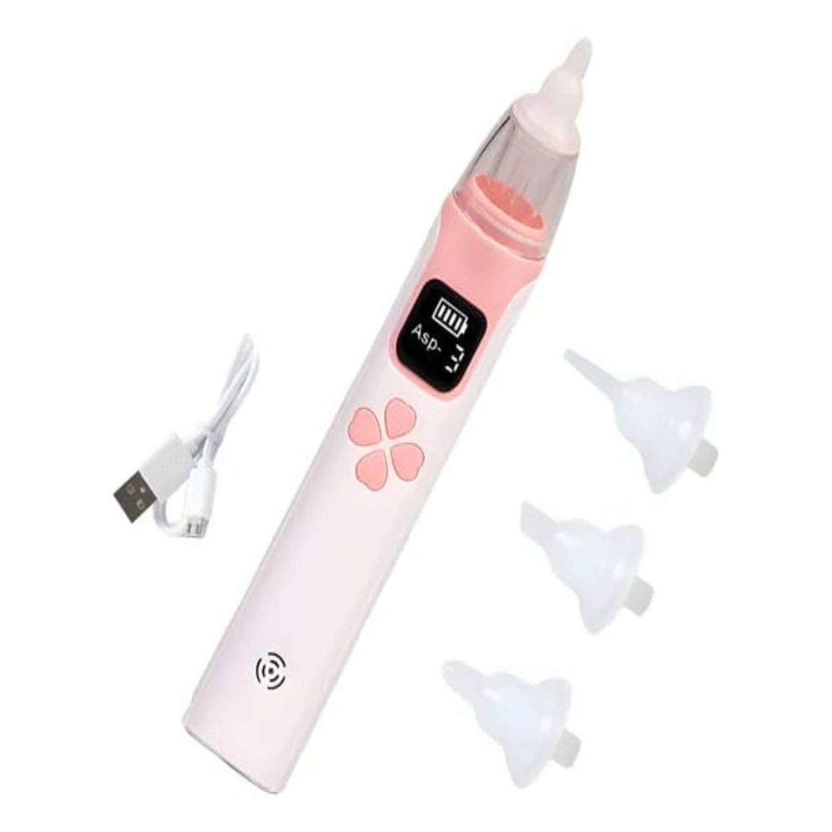 GENERICO - Aspirador Nasal para bebes Electrico Recargable rosa
