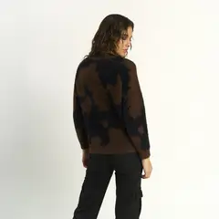 ELLUS - Sweater Mujer Regular Fit Leopardo
