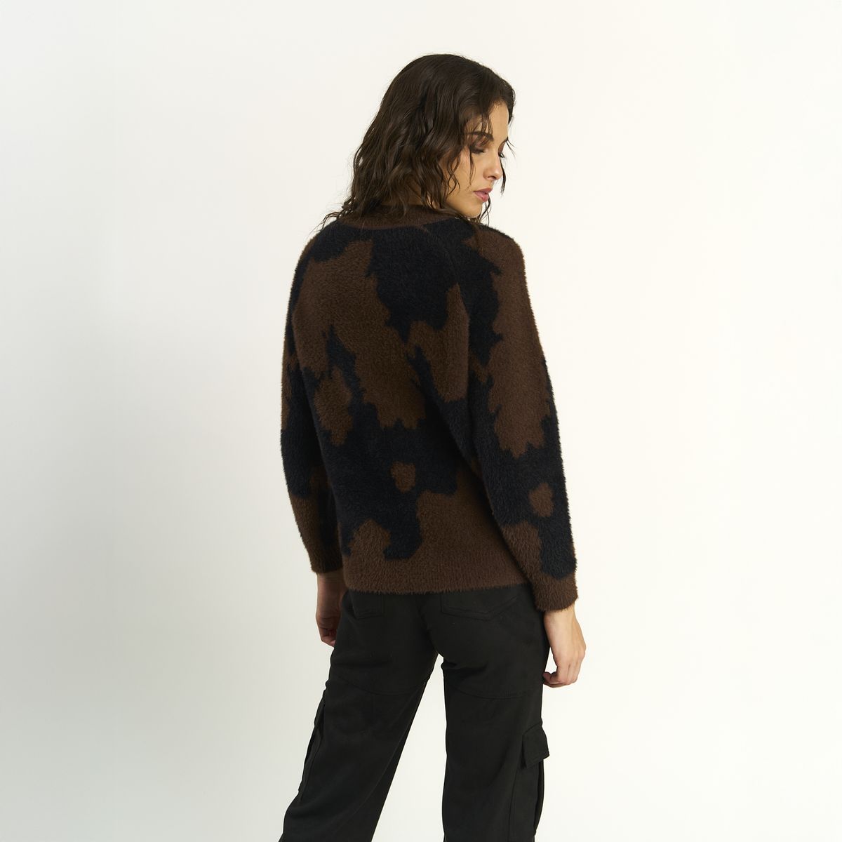 ELLUS - Sweater Ellus Mujer Regular Fit Leopardo