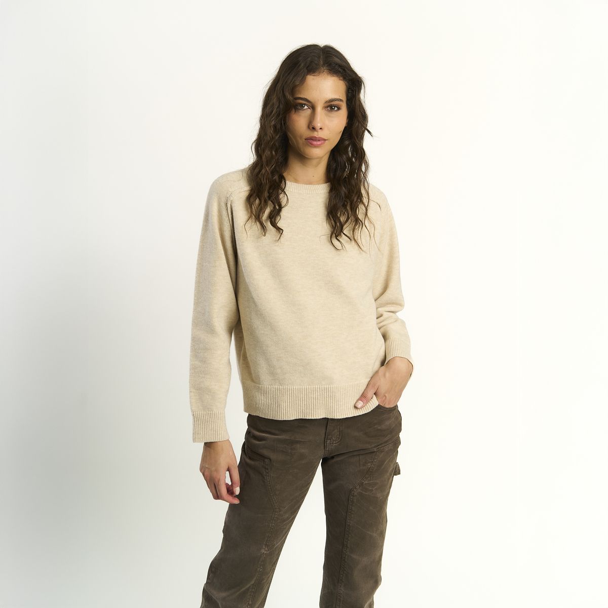 ELLUS - Sweater Ellus Mujer Loose Fit Ranglan