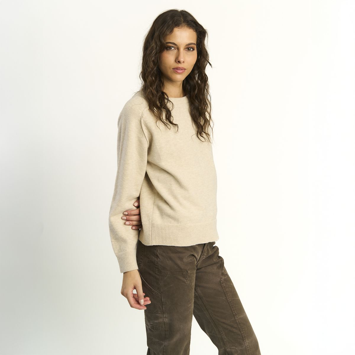 ELLUS - Sweater Ellus Mujer Loose Fit Ranglan