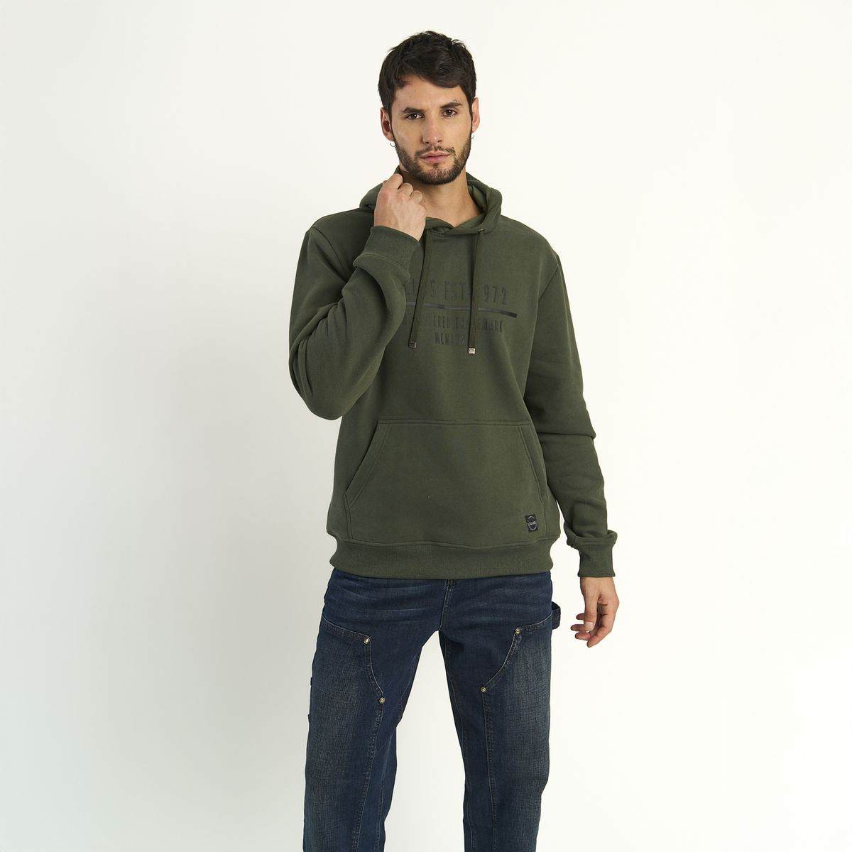 ELLUS - Poleron Ellus Hombre  Fleece Print Ellus Est-1972