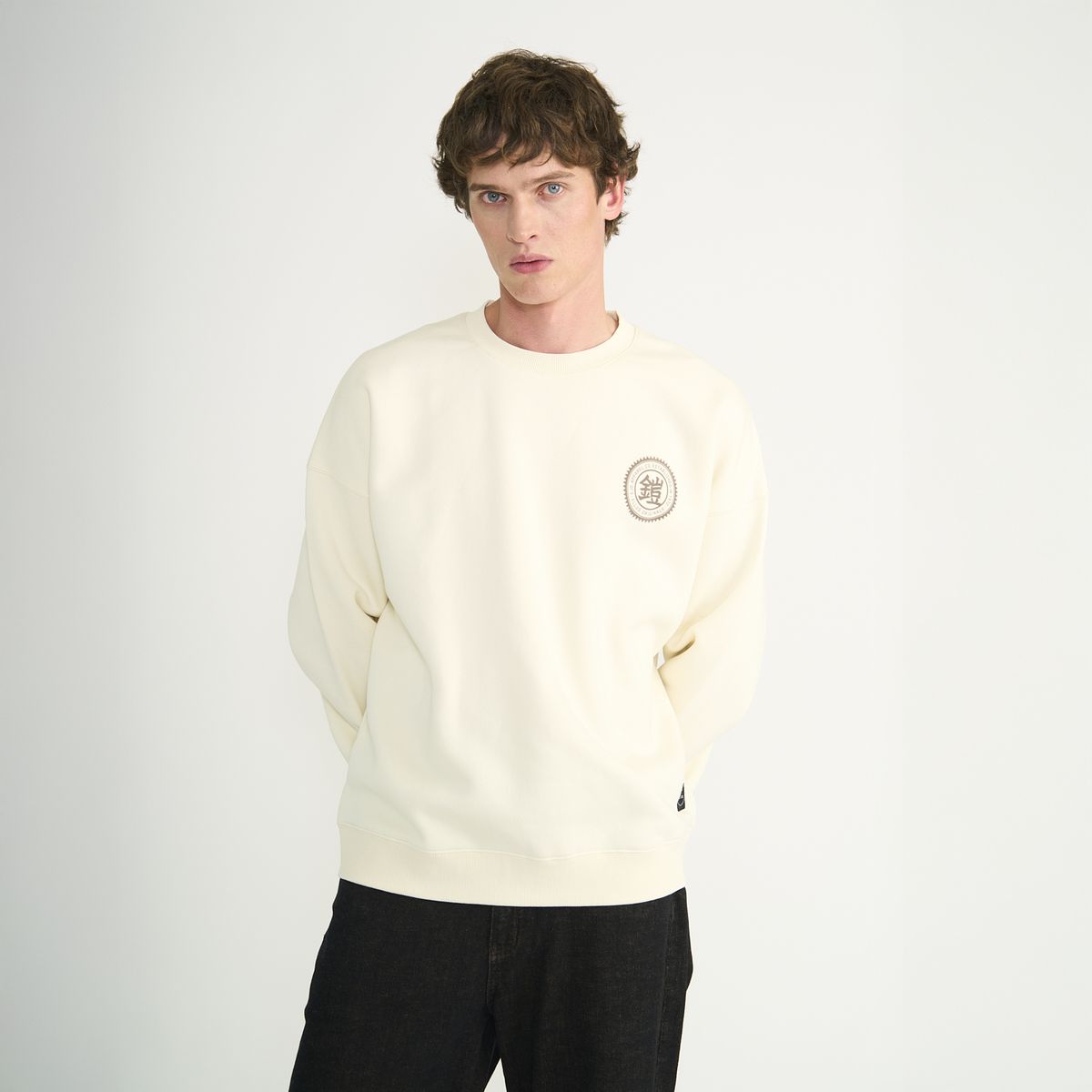 ELLUS - Poleron Ellus Hombre Crew Relaxed Nipon