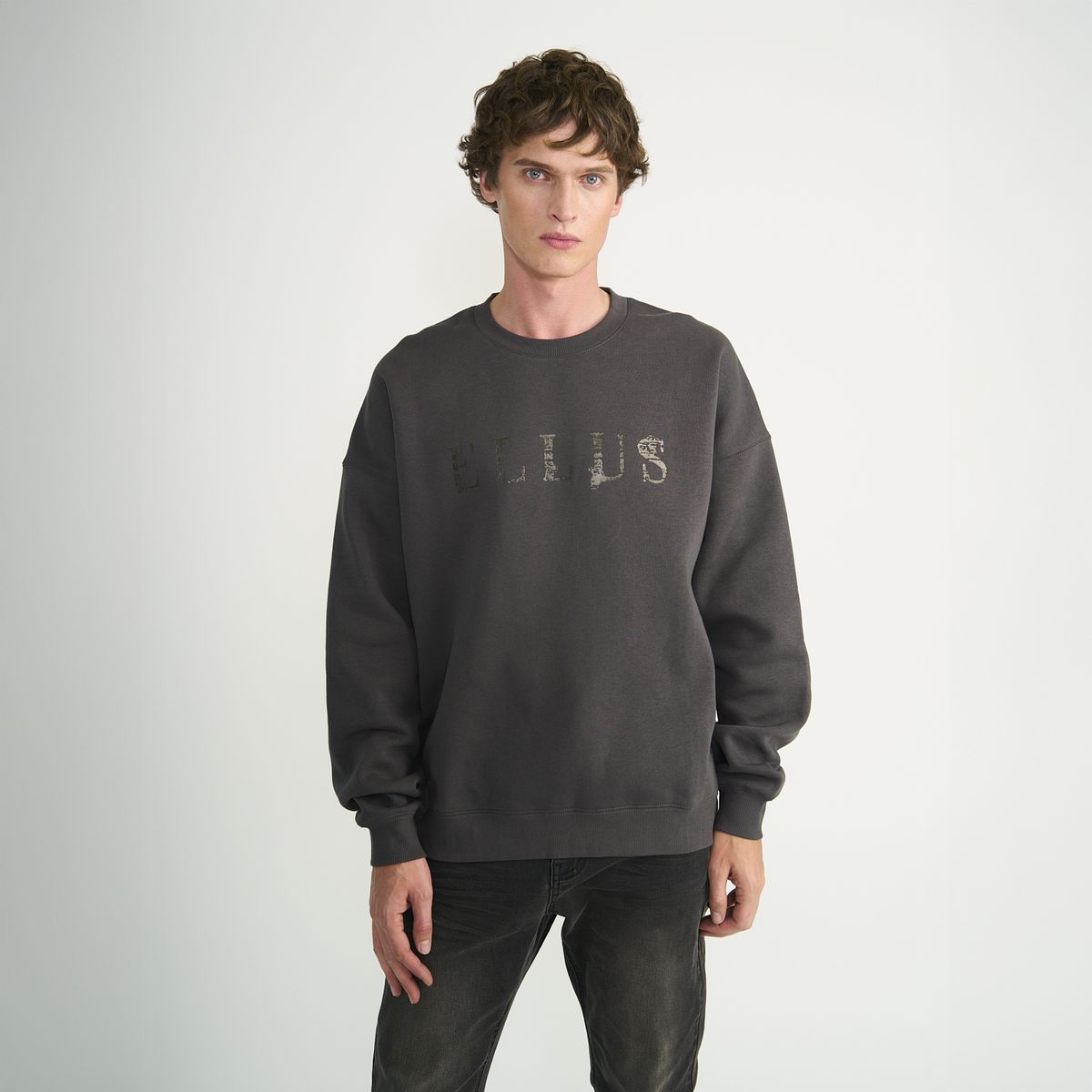 ELLUS - Poleron Ellus Hombre Crew Relaxed Hardworker