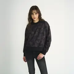 ELLUS - Poleron Mujer Leopardo Con Strass