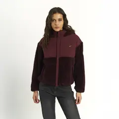 ELLUS - Poleron Mujer Sherpa Detalles Nylon