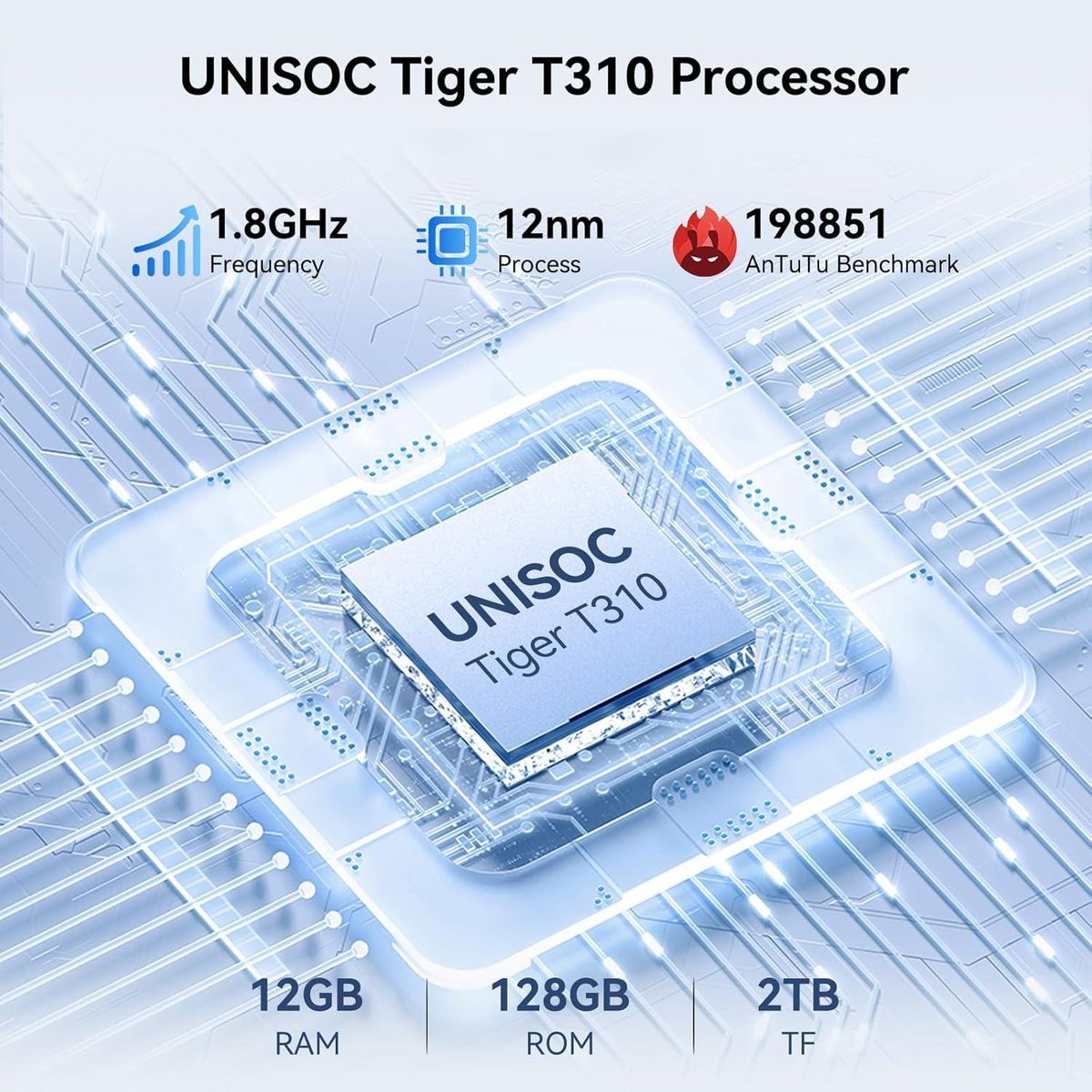 BLACKVIEW - Blackview LINK 2 Tableta 12GB+128GB 8.68 pulgadas Android 15-azul