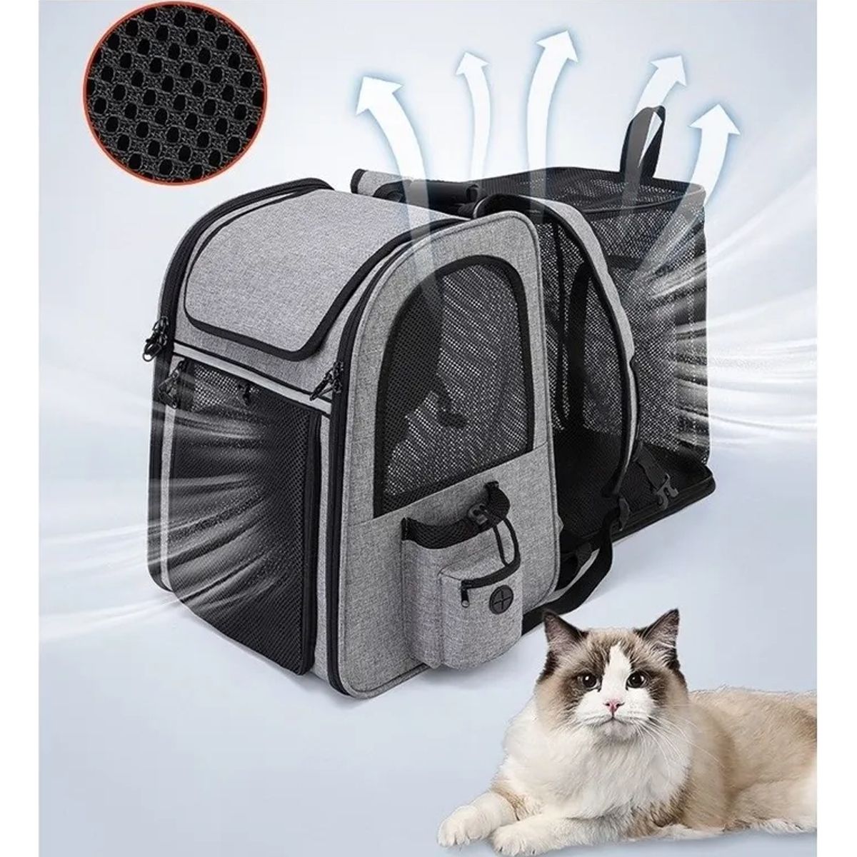 PELUDINES - Mochila para mascotas para gatos