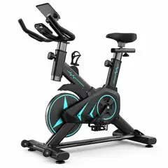 GENERICO - Bicicleta Spinning con Frecuencia Cardiaca y Asiento Dinamico