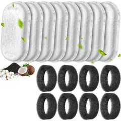 GENERICO - 16 filtros para fuente de agua para gatos - Repuesto para dispensador automático de agua para perros