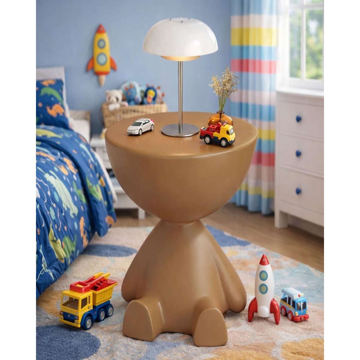 GENERICO - MESA DE ARRIMO INFANTIL NIÑA NIÑO CAFÉ