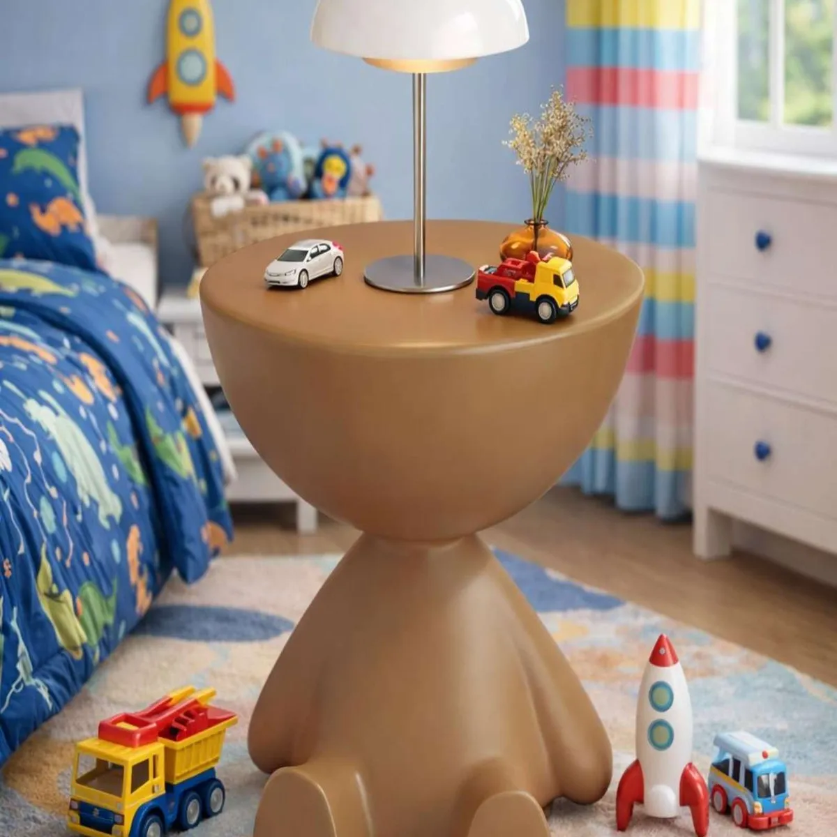 GENERICO - MESA DE ARRIMO INFANTIL NIÑA NIÑO CAFE CLARO