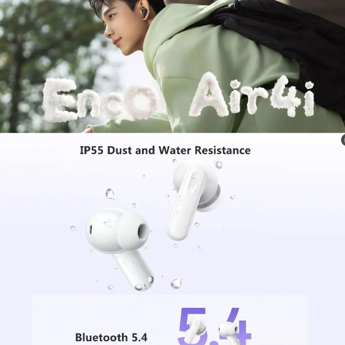 OPPO - Set 2 De Audífonos OPPO ENCO 4i Bluetooth 54 ANC -Blanco