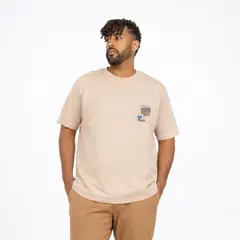 GANGSTER - Plus Polera MC Textura Ranch Beige