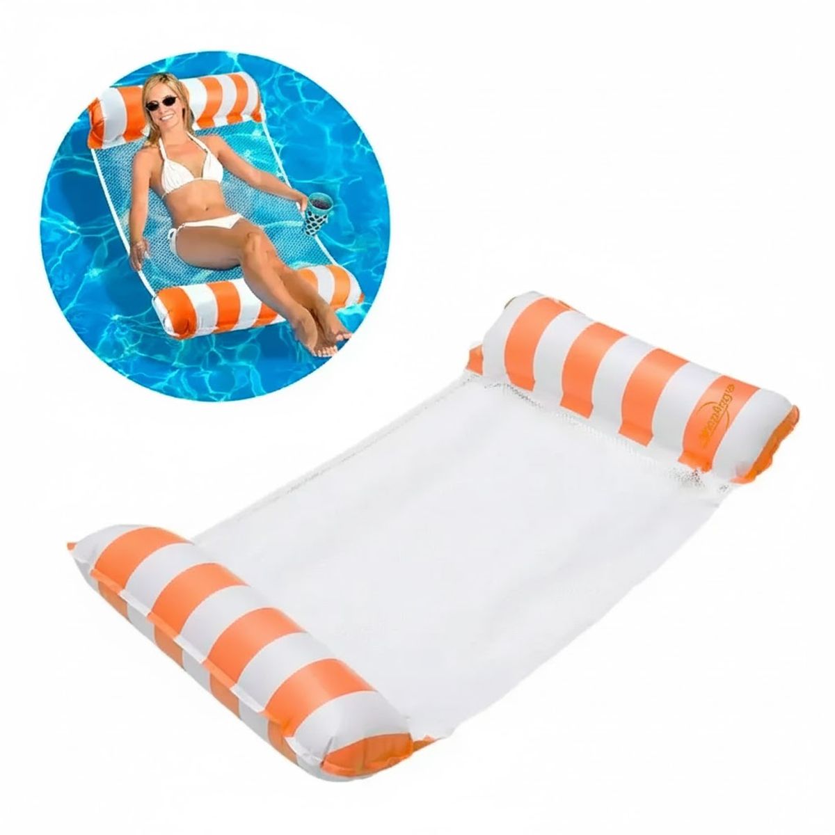 GENERICO - Hamaca Flotante Inflable De Piscina Colchón Flotador Silla