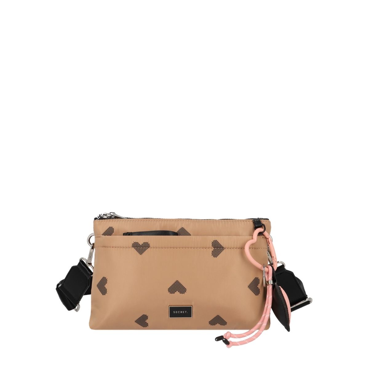 SECRET - Cartera Bandolera Secret Love Pequeña Café ST6
