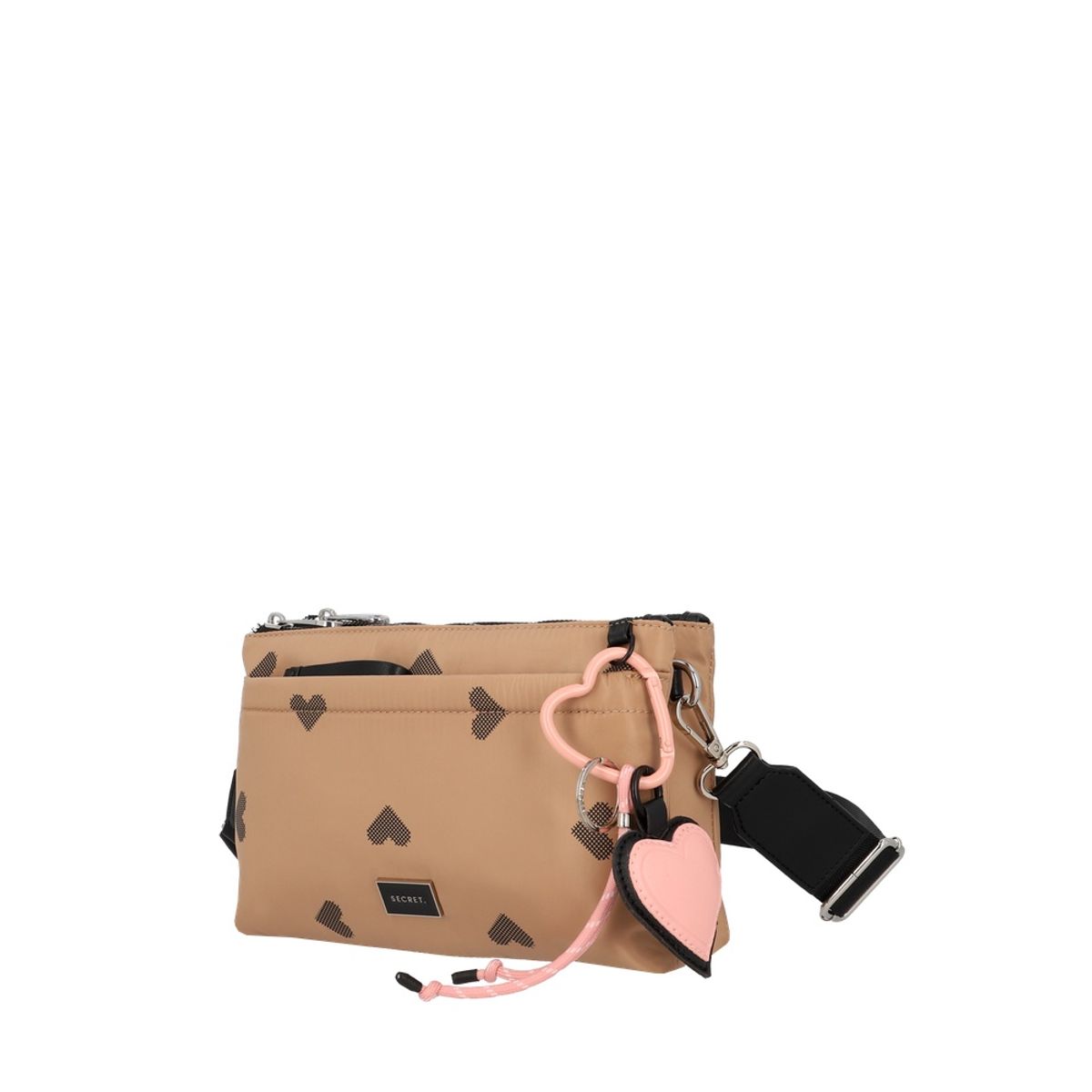 SECRET - Cartera Bandolera Secret Love Pequeña Café ST6