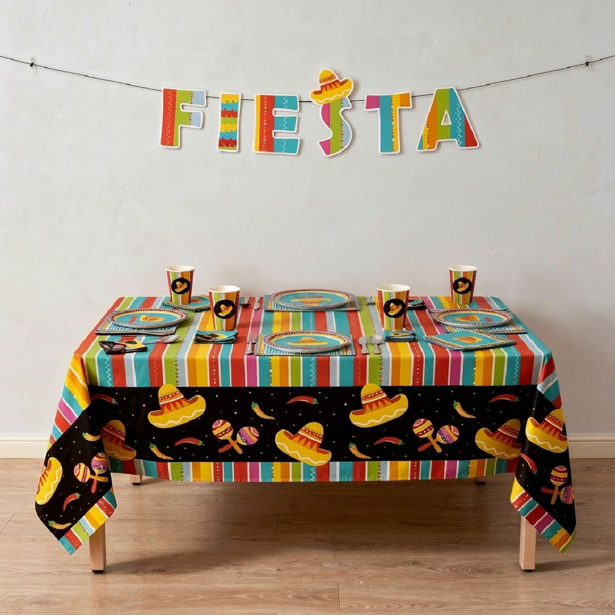FESTA - Set Decoración Fiesta Mexicana Cotillón Cumpleaños 30Persona Kiosclub