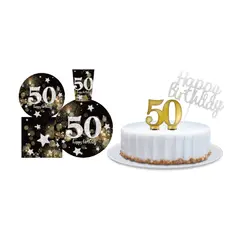 FESTA - Set Decoración Fiesta Cumpleaños 50 Años Birthday 30Personas