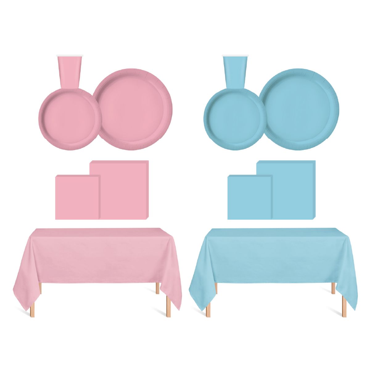 FESTA - Set Decoración Gender Reveal Revelación de Genero 50Personas