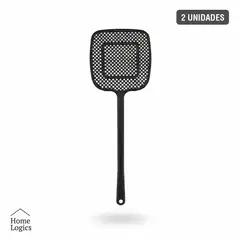 HOME LOGICS - Set 2 Matamoscas Mosquitos Raqueta Aplasta