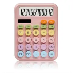 GENERICO - Calculadora 12 Dígitos Teclas Grandes De Colores Ct-818