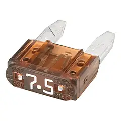 GENERICO - Porta Fusible Mini Seguridad Adaptador 24v + 1 fusible 7.5AMP