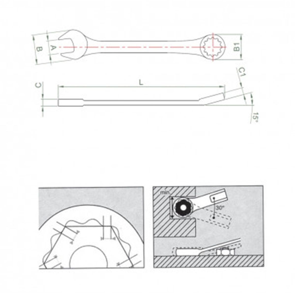 JONNESWAY - Llave punta corona 50mm w26150