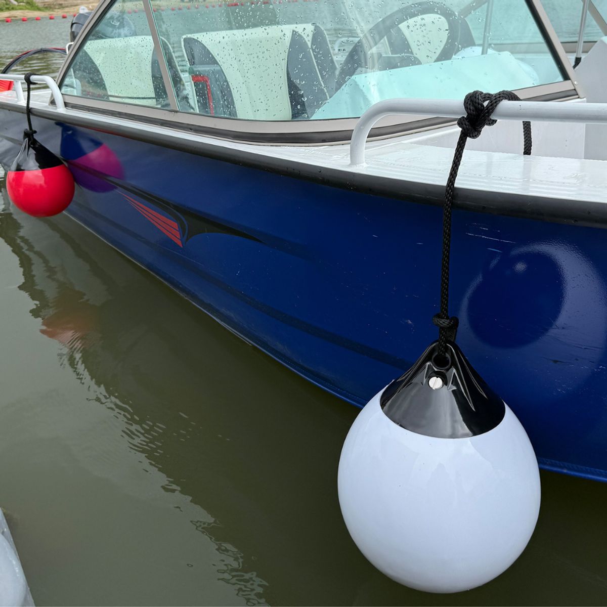 SEAWAVE - Boya Inflable Mar Muelle Amarre Redonda Blanca A1 Seawave Kiosclub