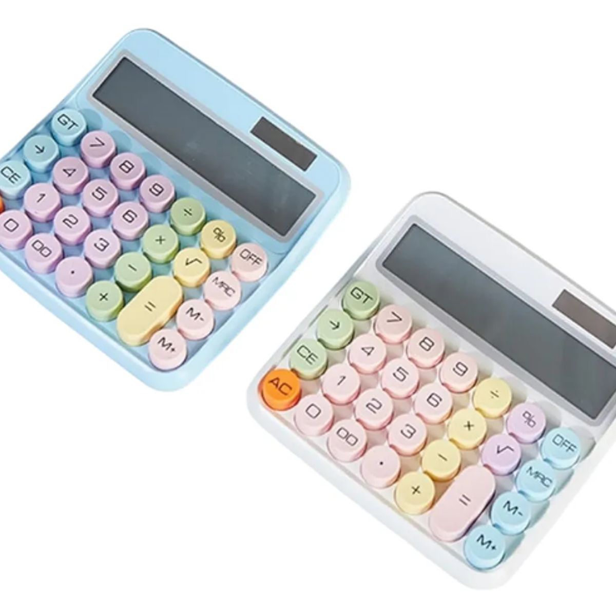 GENERICO - Calculadora 12 Dígitos Teclas Grandes De Colores