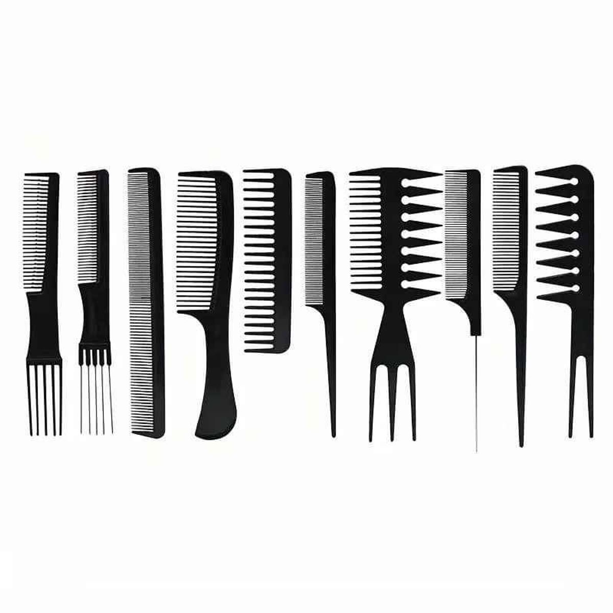 GENERICO - Set De 10 Peinetas Peines Profesional/peluquería