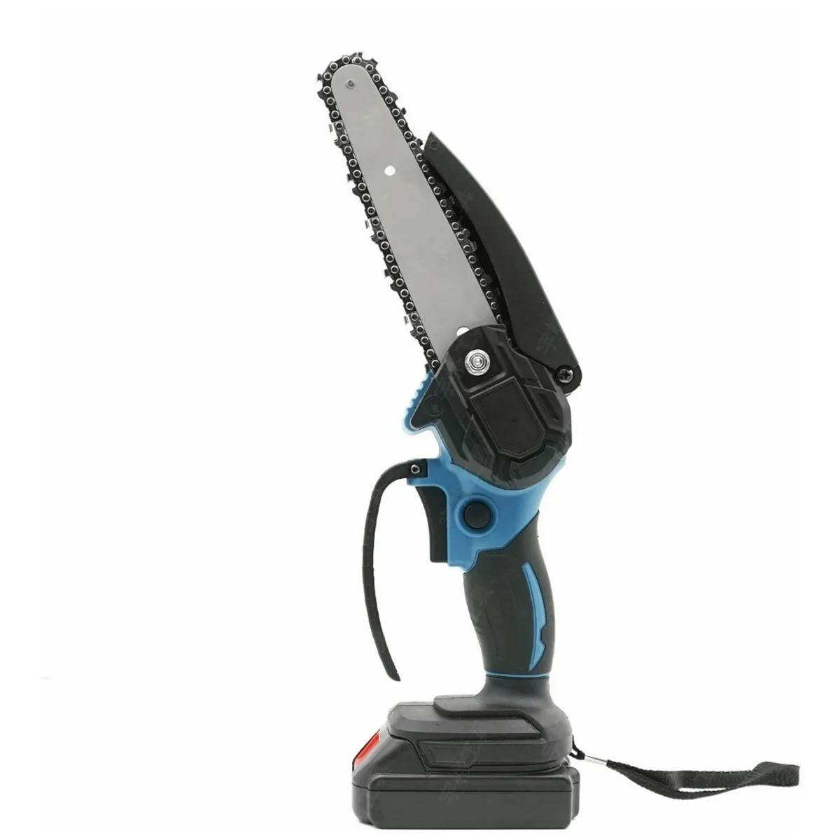 MUNDO MAGIA - Motosierra Podadora Eléctrica 6 Pulgadas + 2 Baterías Negro