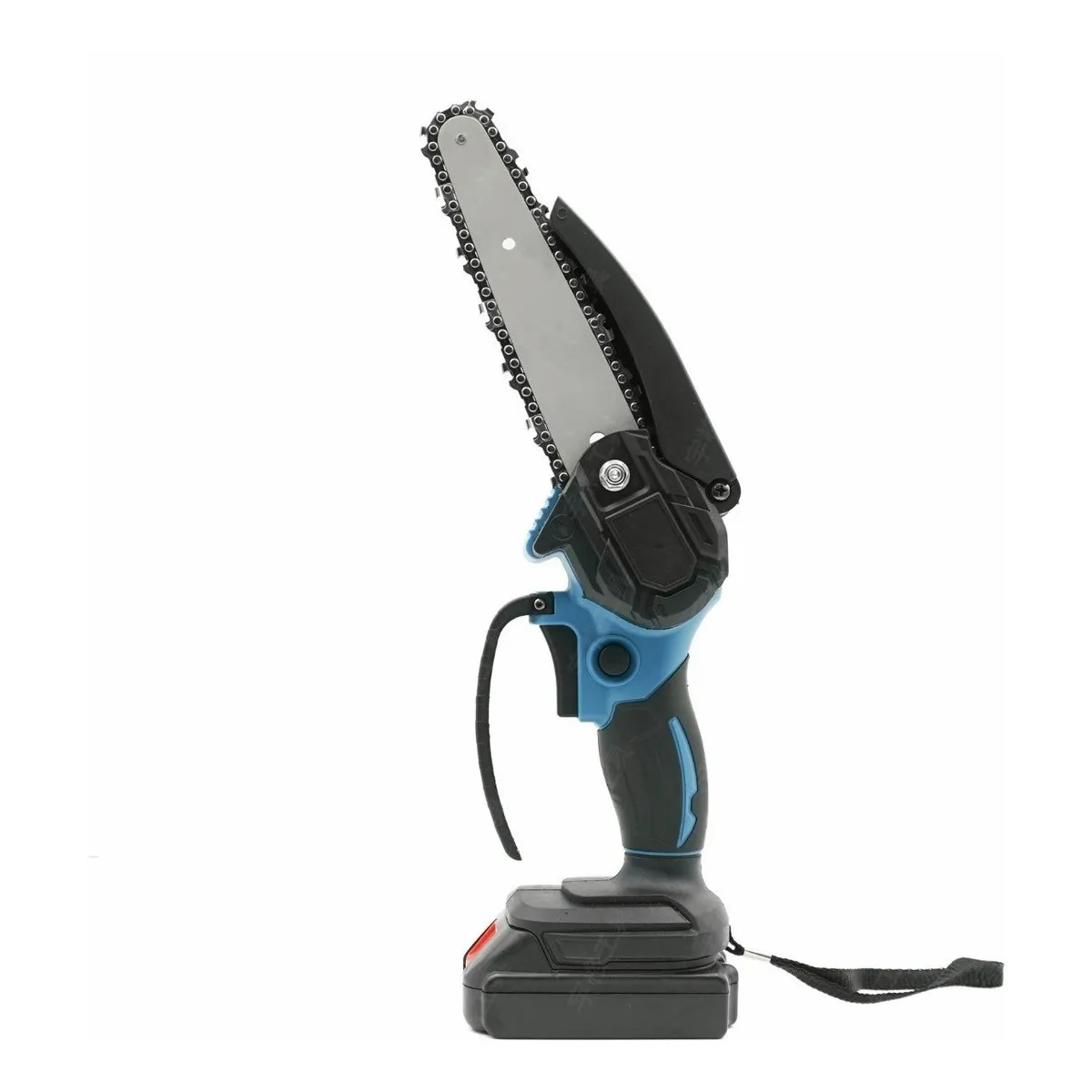 MUNDO MAGIA - Motosierra Podadora Eléctrica 6 Pulgadas + 2 Baterías Negro