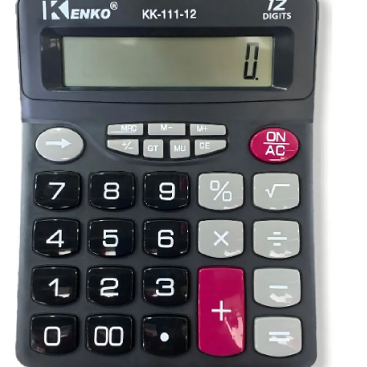 GENERICO - Calculadora Grande Mesa Kenko 12 Digitos Comercial Trabajo Color Negro