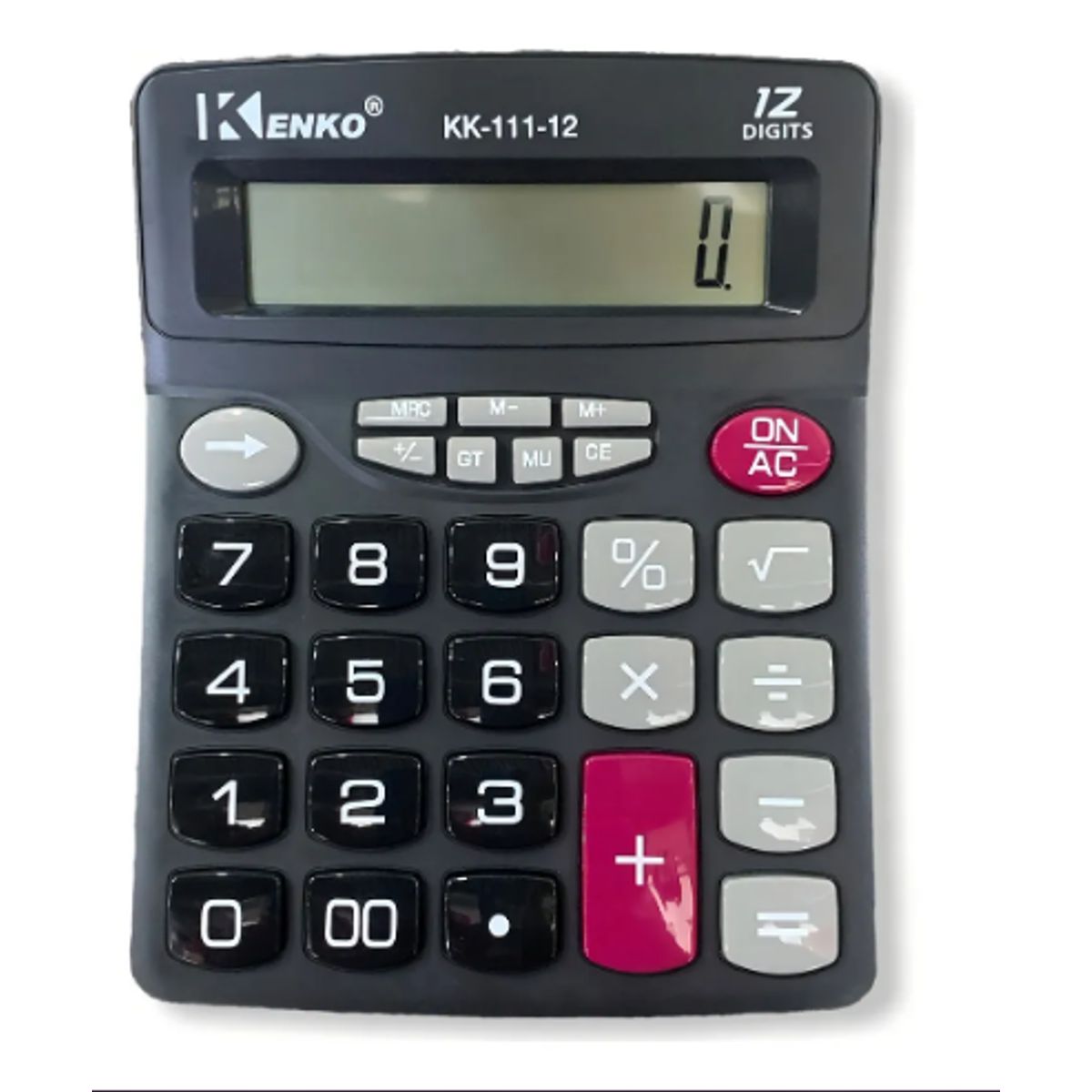 GENERICO - Calculadora Grande Mesa Kenko 12 Digitos Comercial Trabajo Color Negro