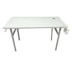 GENERICO - Mesa Plegable 130 cm Blanca para Trabajos pesados Uso Industrial