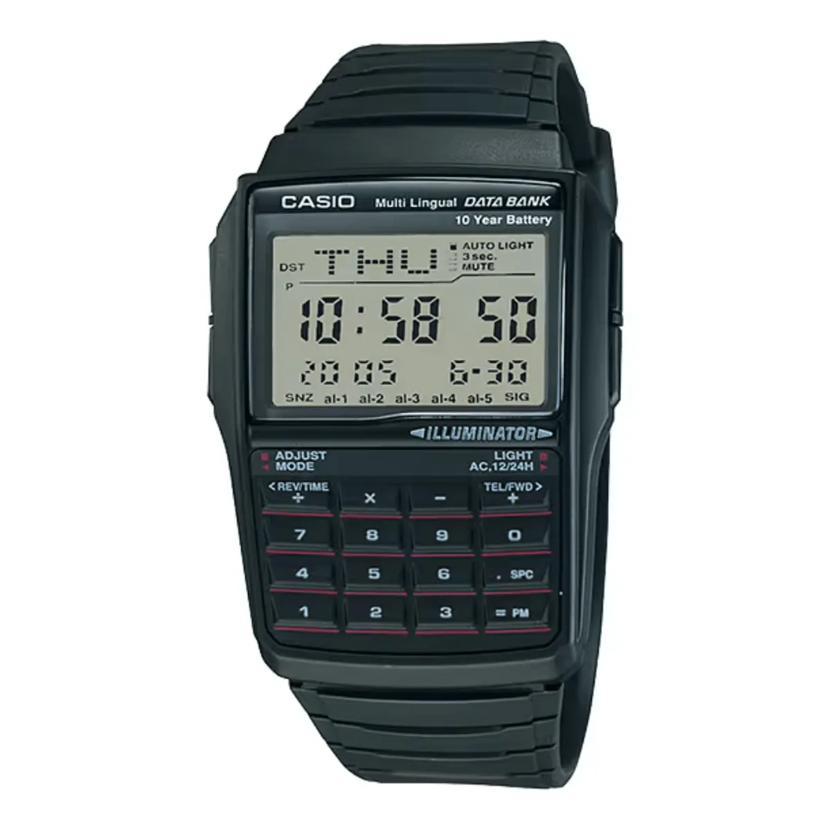 CASIO - RELOJ CASIO DBC-32-1ADF DATA BANK NEGRO HOMBRE