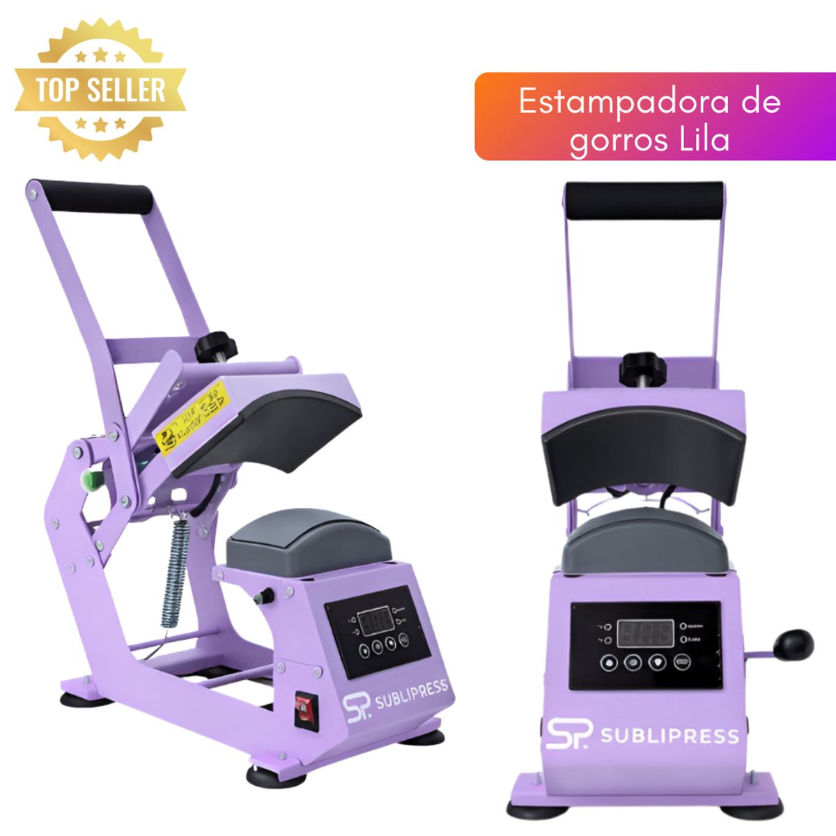 GENERICO - Estampadora de Gorros Premium Sublipress Lila