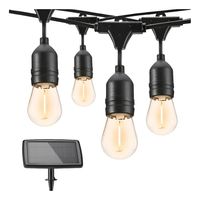 Guirnalda Solar 10 Metros 10 Ampolletas para exteriores resistente al agua