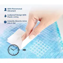 GENERICO - 40 Sabanillas Grandes 60x60 cm para mascotas 6 capas