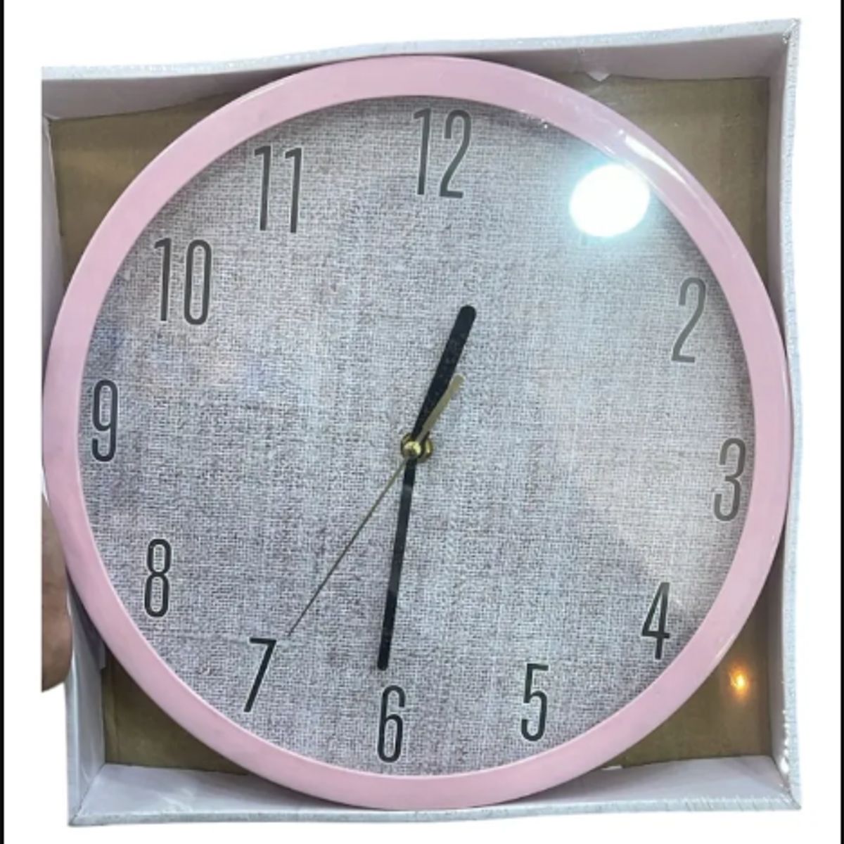 GENERICO - Reloj De Pared Redondo Silencioso De Agujas Análogo