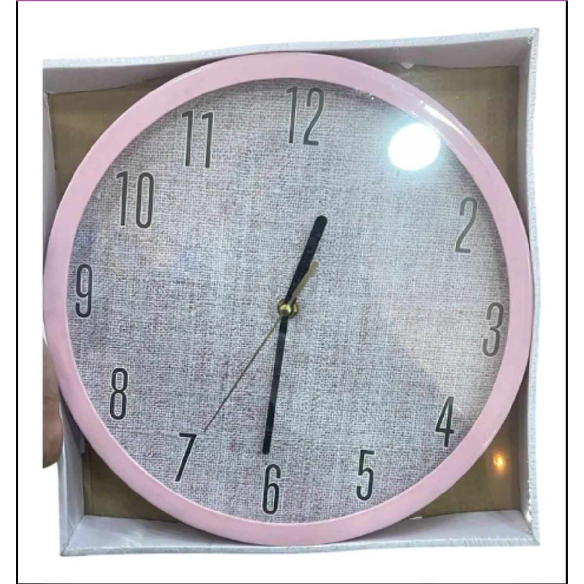 GENERICO - Reloj De Pared Redondo Silencioso De Agujas Análogo