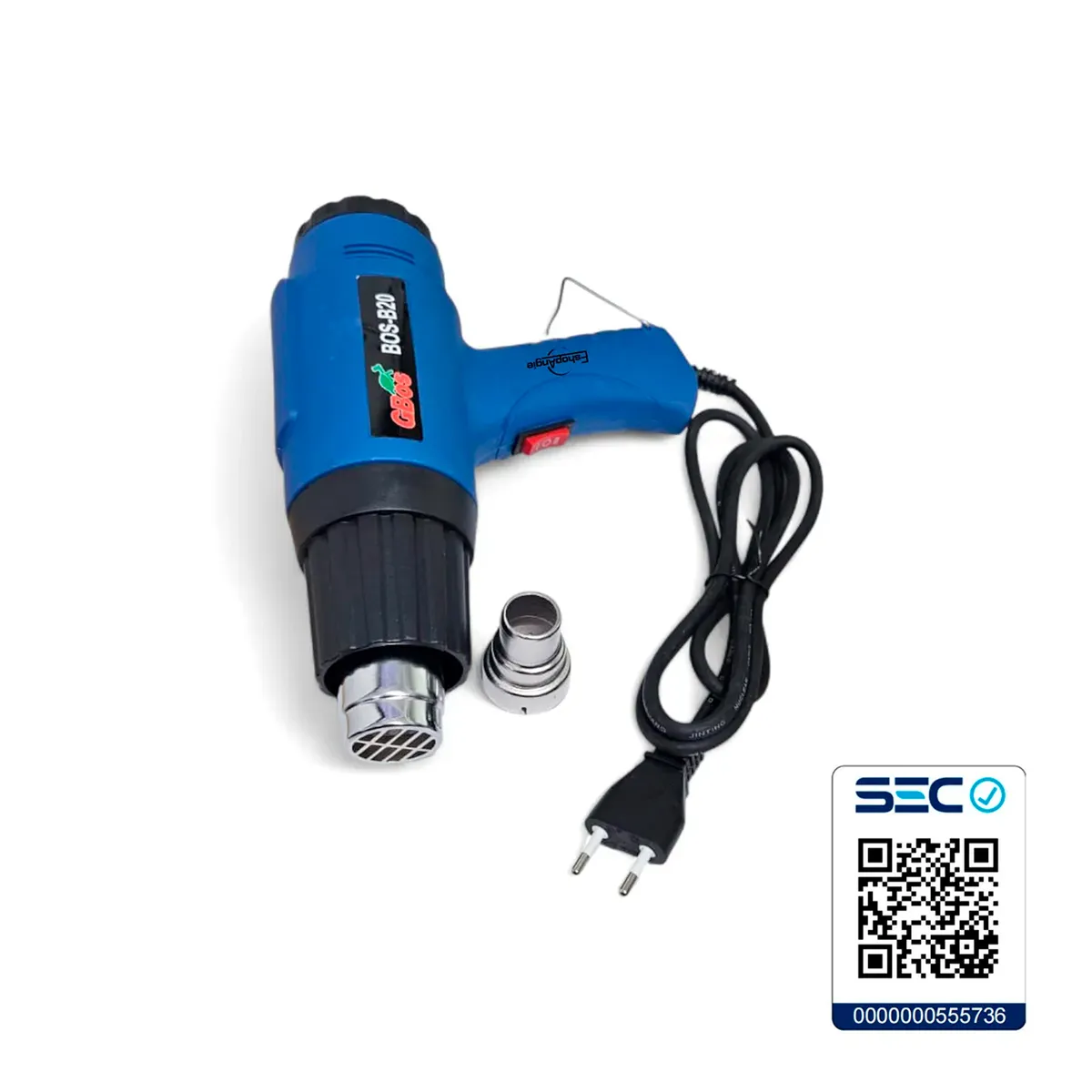OFERTABKN - Pistola De Calor Electrica 1500w Aire Caliente Azul