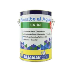 TAJAMAR - Esmalte Al Agua Satin Blanco Tineta